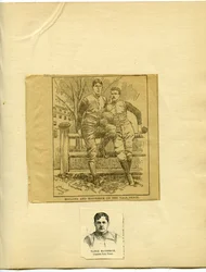 McClung und McCormick am Yale-Zaun